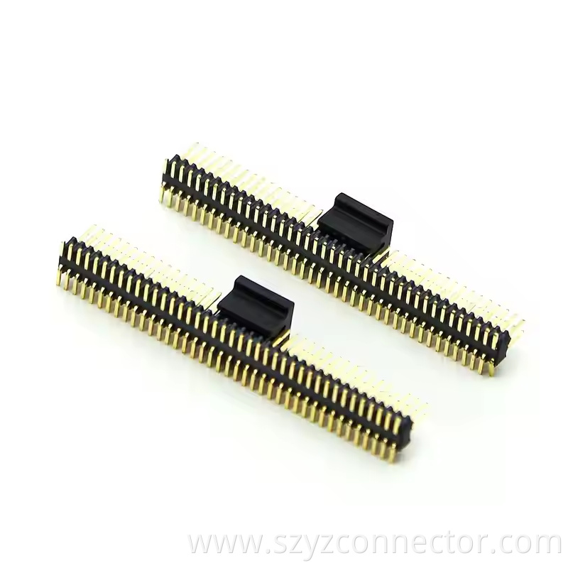 0.8mm Pitch Pin Header SMT H1.38 Dual Row 21P-250P (1)